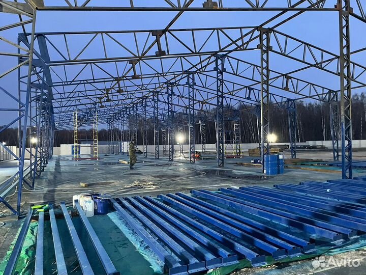 Быстровозводимый ангар 100х15х6м