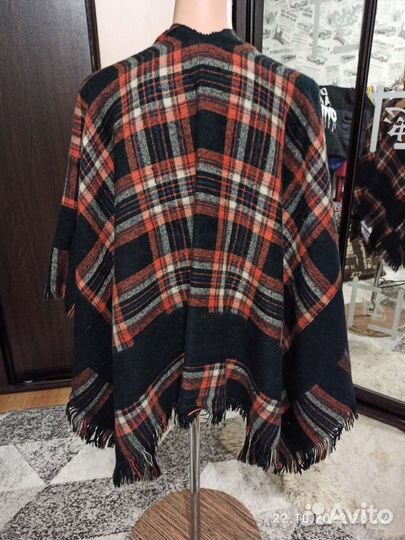 Палантин пончо 2 х сторонее