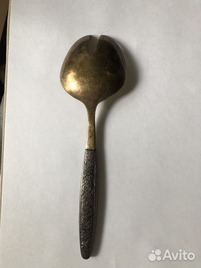 Ложка с прорезью сервировочная СССР