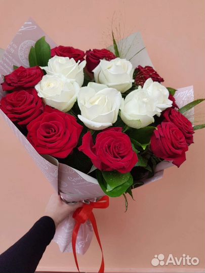 Цветы розы букет