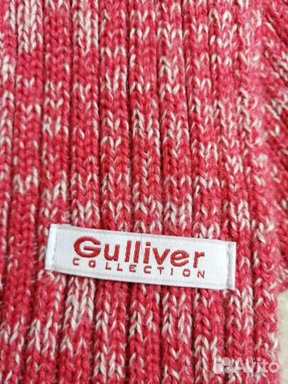 Шапка, шарф, перчатки Gulliver новые