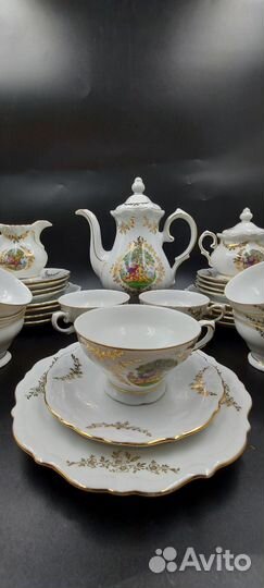 Антикварный кофейный сервиз reichenbach bavaria