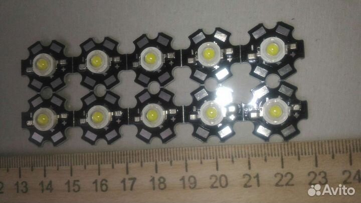 Новый светодиод для фонарика на охлаждающей пласти