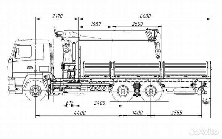 МАЗ 6312С5 с КМУ, 2022