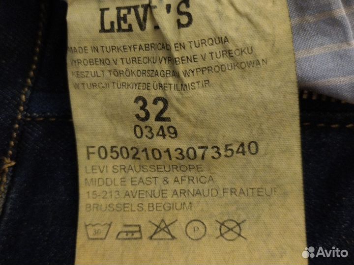 Джинсы мужские levis