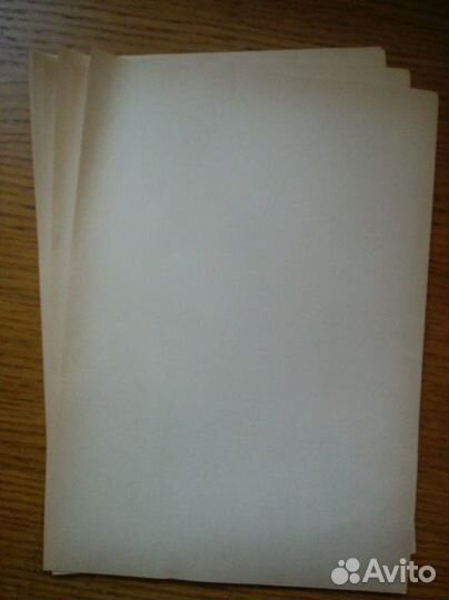 Старые чистые пожелтелые листы формата А4