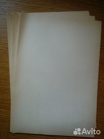 Старые чистые пожелтелые листы формата А4