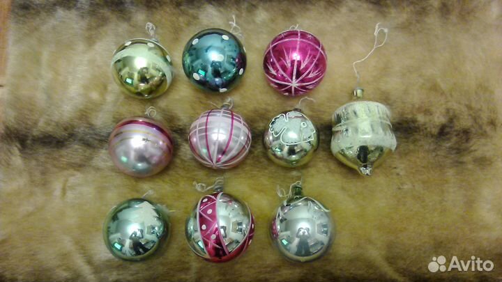 Елочные игрушки и новогодние украшения 50-70г СССР