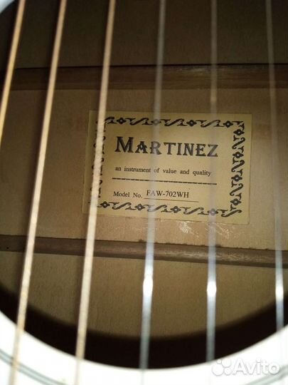 Акустическая гитара martinez faw 702 wh