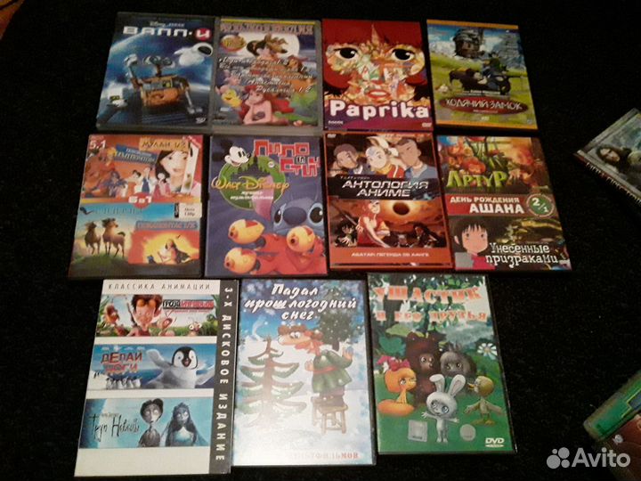 Мультфильмы dvd диски сериалы аниме