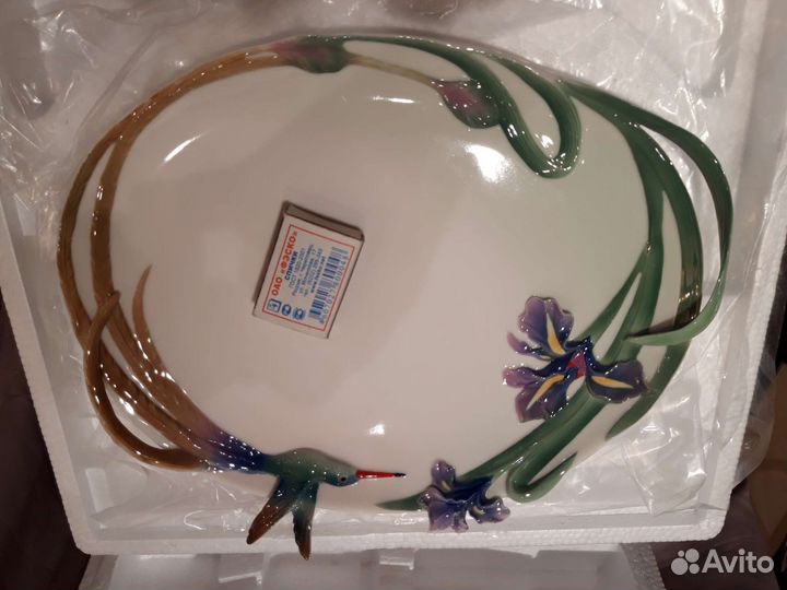 Franz Porcelain. Hummingbird. Блюдо