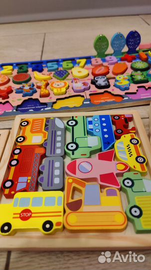 Деревянные игрушки пакетом