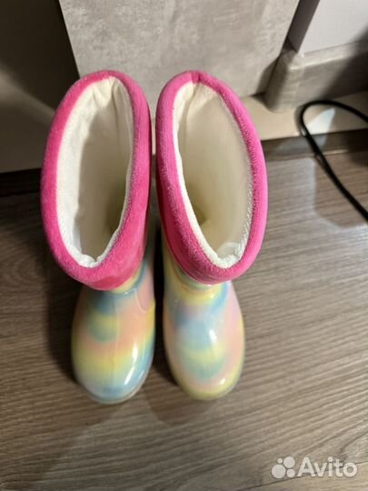 Резиновые сапоги для девочки 33 размер