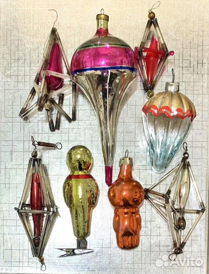 Елочные игрушки СССР космос одним лотом