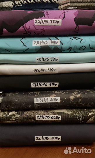 Ткань курточная на флисе