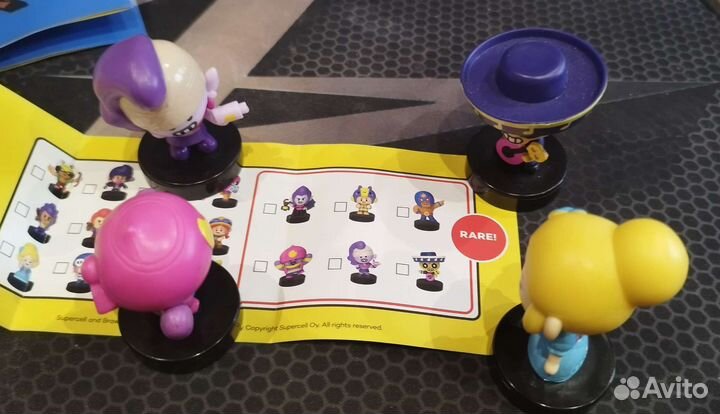 Редкие Штампики Brawl Stars x Line Friends