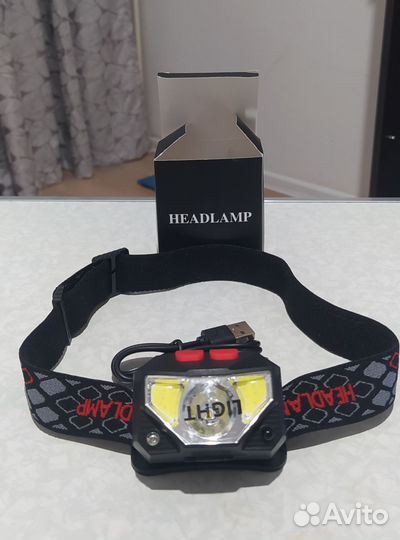 Светодиодный налобный фонарь с датчиком движения
