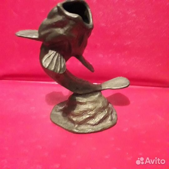 Статуэтка рыбка бычок,бронза.СССР