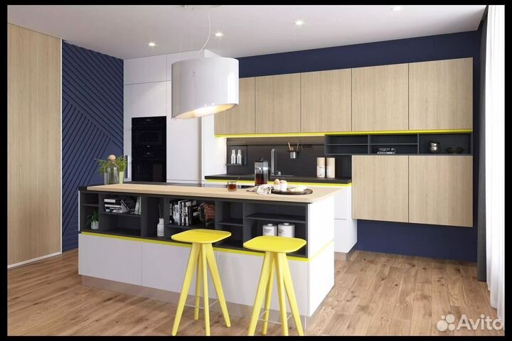 Кухня под потолок на дачу