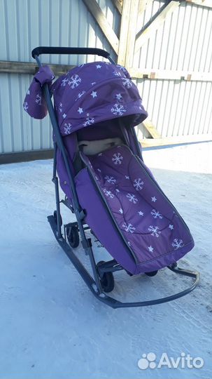 Детские санки коляска