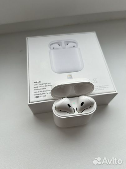 Беспроводные наушники apple airpods 2 поколение