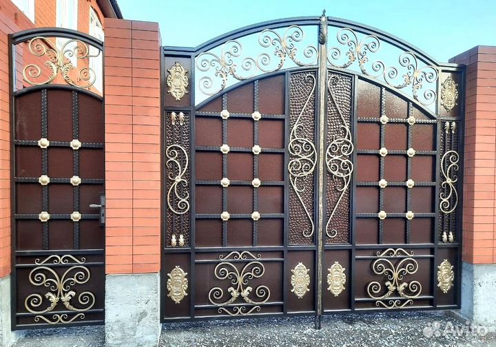 Ворота кованые