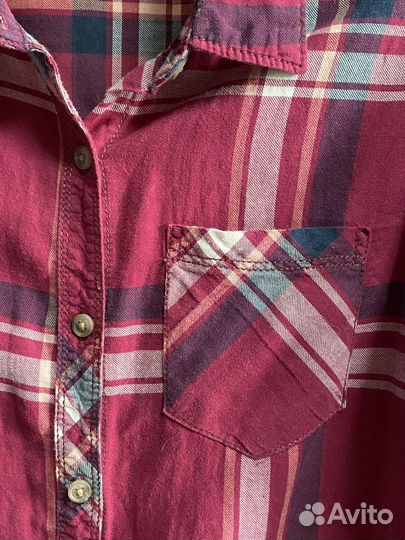 Рубашка в клетку женская