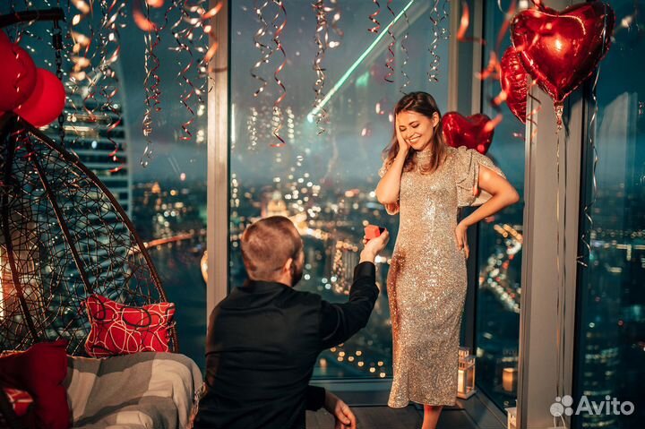 Предложение руки и сердца в Москва-Сити