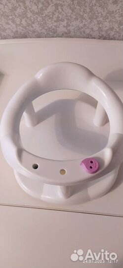 Горка для купания и стульчик вместе