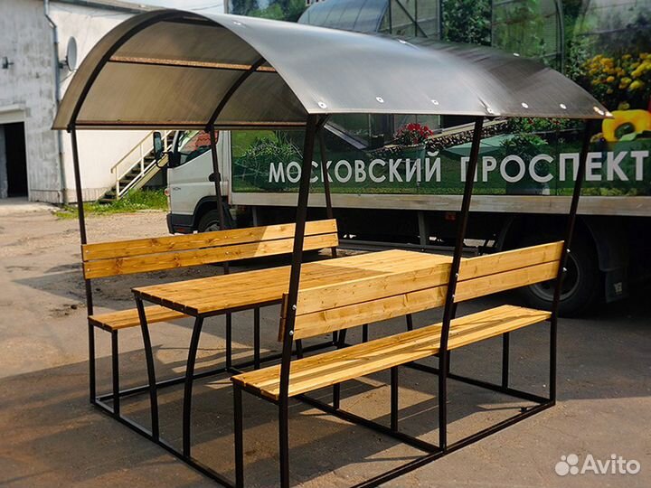 Беседка под поликарбонат