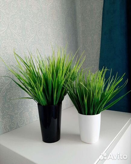Искусственная трава осока новая в горшках