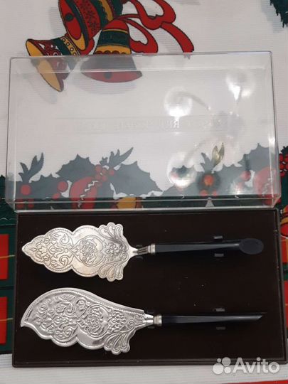 Лопатка и нож для торта СССР мельхиор