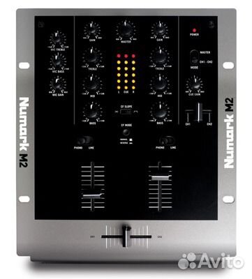 Numark M2 DJ-микшер 2 канала (2лин/2phono+1микр)