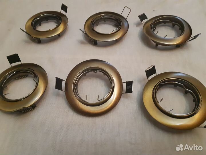 Светильники точечные потолочные - металл, 6 шт
