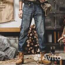 Джинсы сэлвидж в ретро стиле