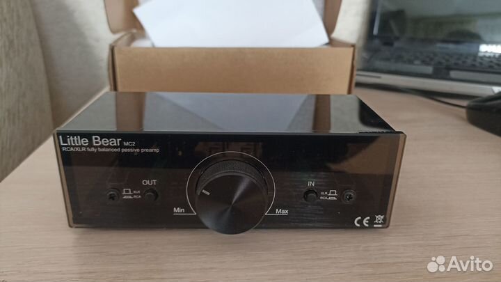 Регулятор громкости с переключателем RCA-XLR