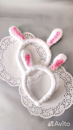 Ободок с ушками зайки