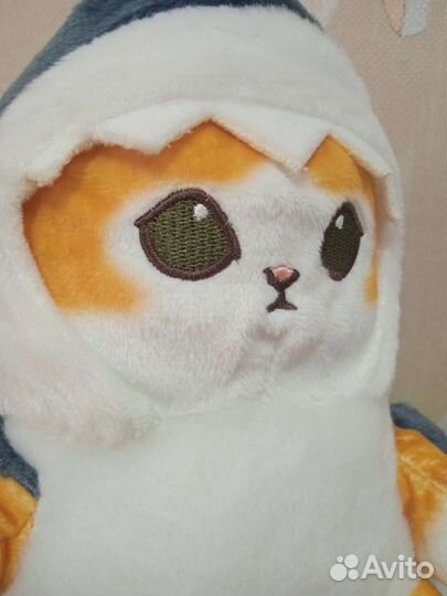 Игрушка мягкая, котик в костюме акулы)