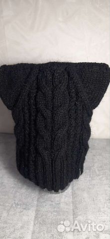 Шапка кошка ручная работа