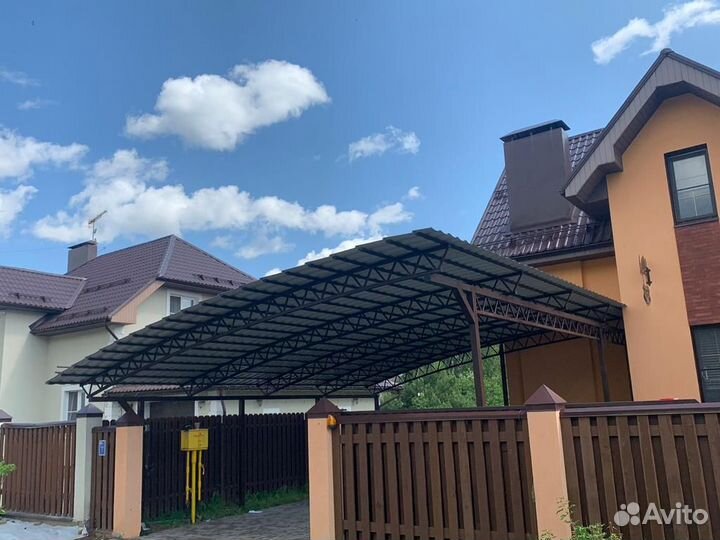 Навес из металла сборка до 48 часов