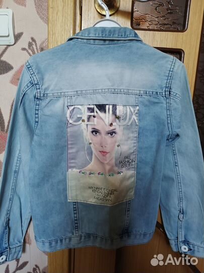Джинсовая куртка для девочки 140 146
