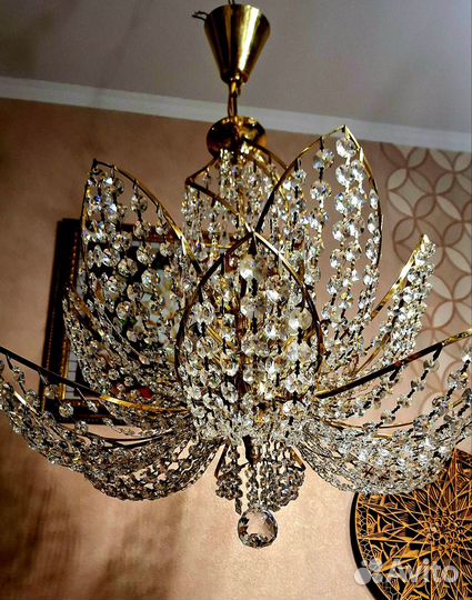 Люстра хрустальная. Чехословакия