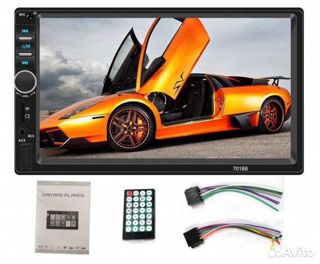 Магнитола 2 дин сенсорная Bluetooth/USB/mp5/avi