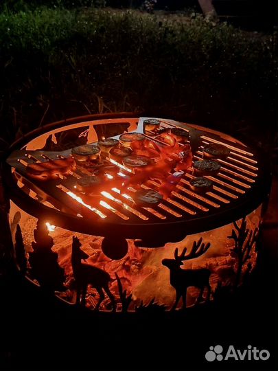 Костровая чаша с крышкой