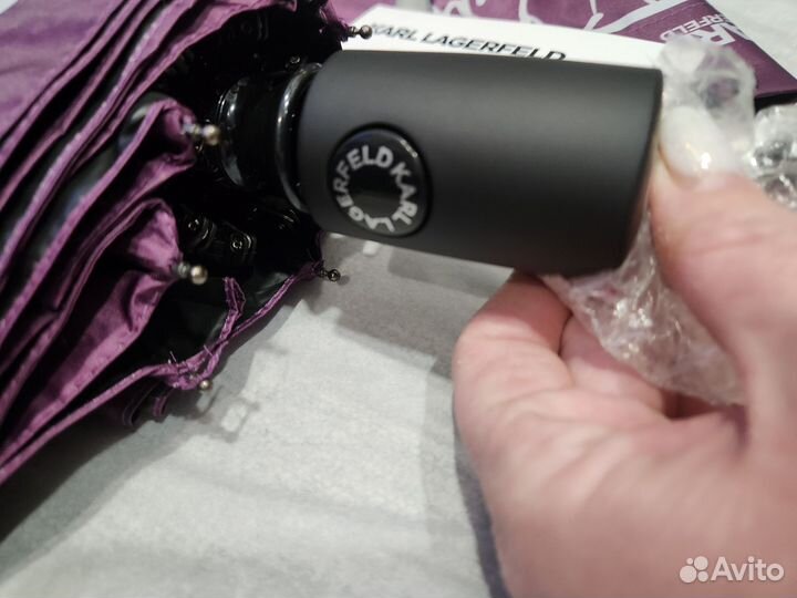 Зонт Karl Lagerfeld фиолетовый, автомат, оригинал