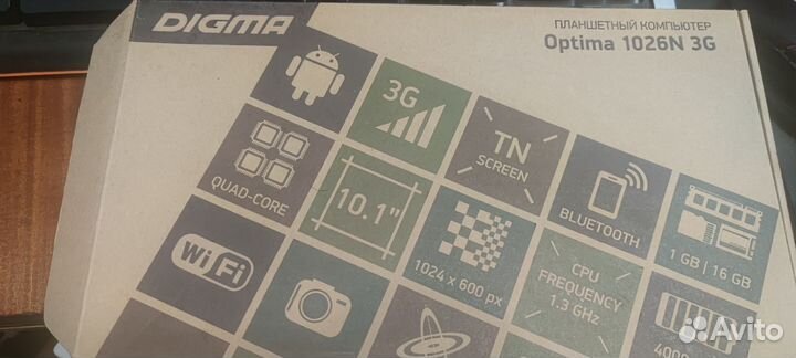 Планшет digma Optima 1026N 3G