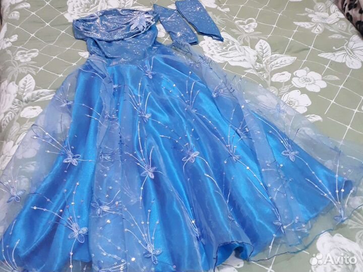 Нарядное платье для девочки 122 128 см.+ туфли