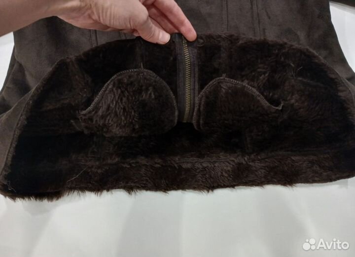 Новая дубленка женская 46