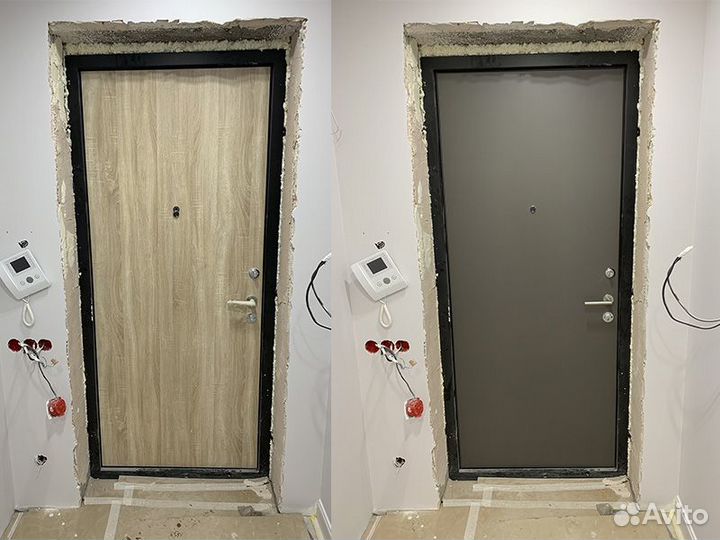 Замена накладки (мдф панели) на входной двери