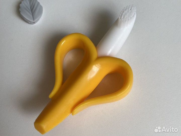 Силиконовая зубная щеточка-банан